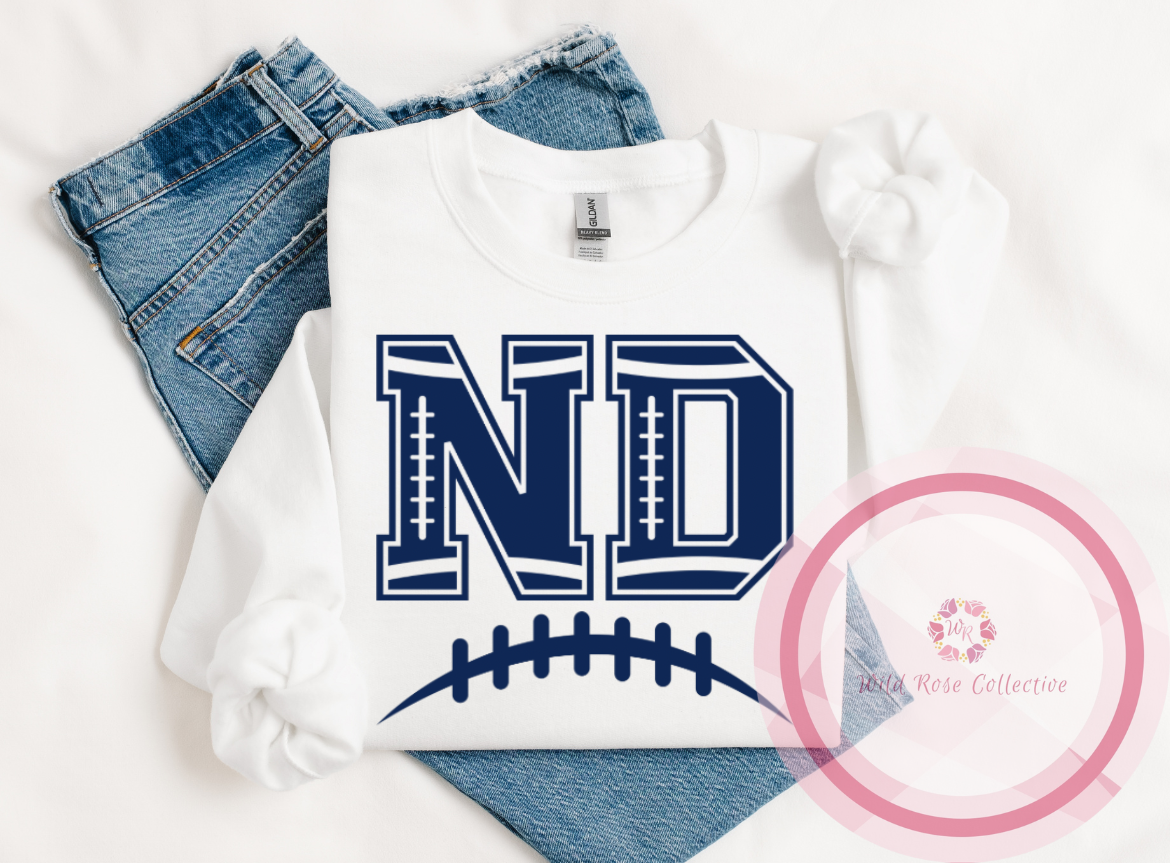 ND Football Laces Sweatshirt
