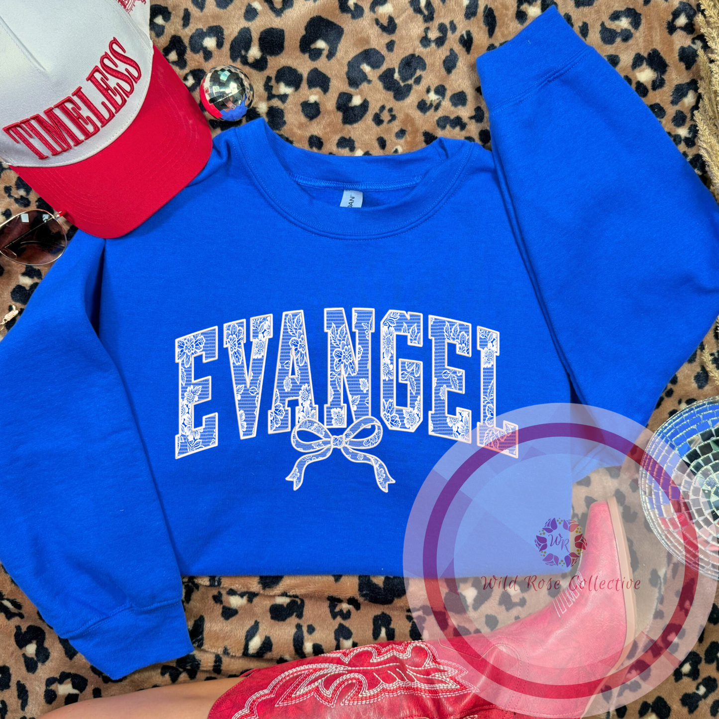 Evangel Lace Bow Sweatshirt