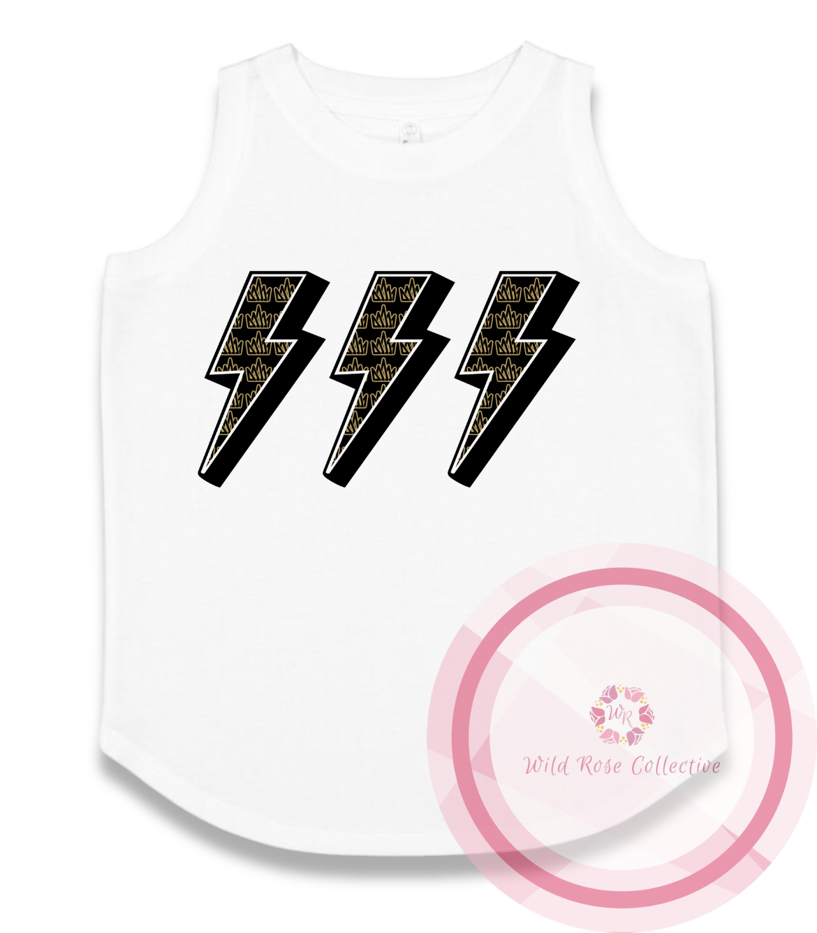 Gold Culture Lightning Bolt Tank Top