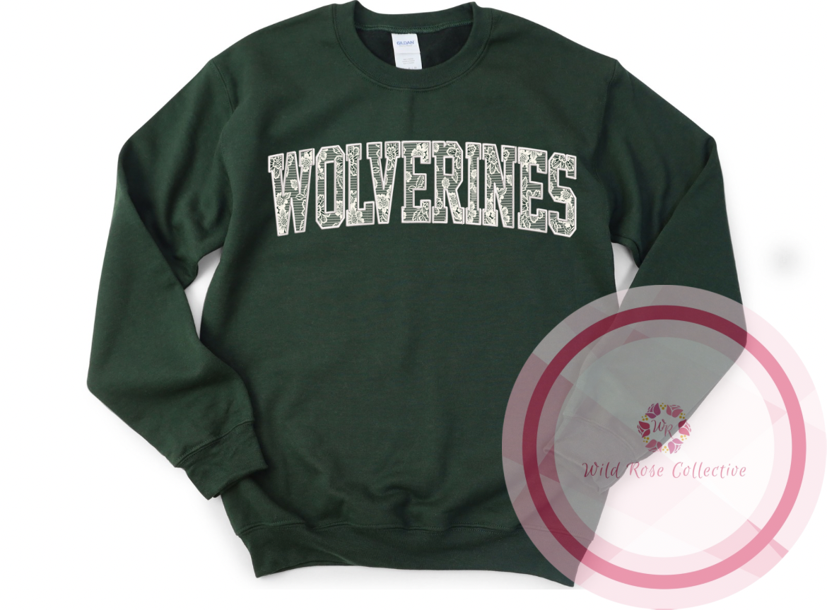 Wolverines Lace Bow Sweatshirt