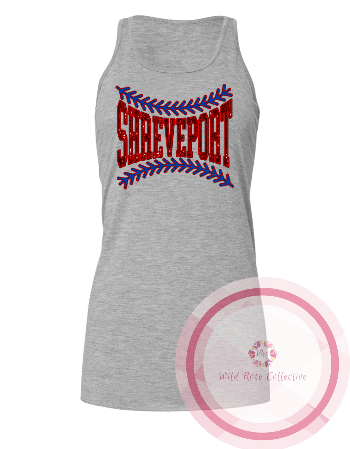 Shreveport Allstars baseball lace tank top - Bella Canvas tank