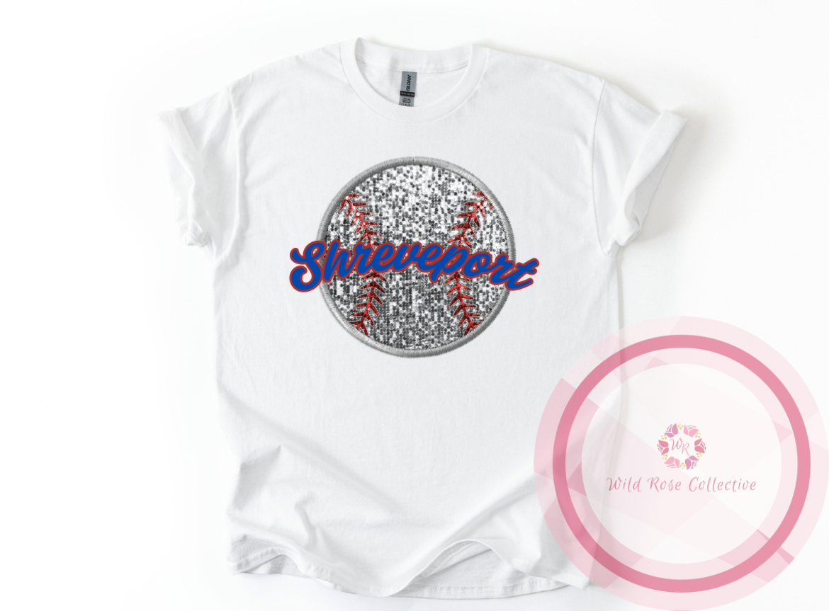 Shreveport Allstars Faux Stitch Baseball