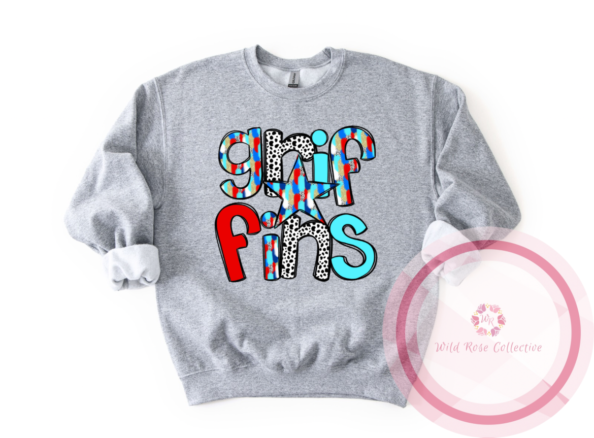 Griffins Doodle Letters Sweatshirt