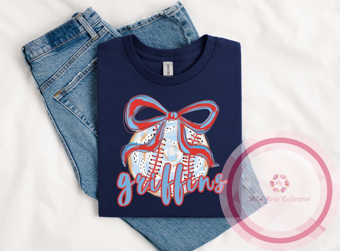Griffins Paint Stroke Baseball Tshirt