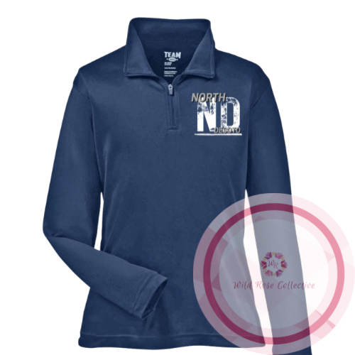 ND long sleeve quarter zip - navy