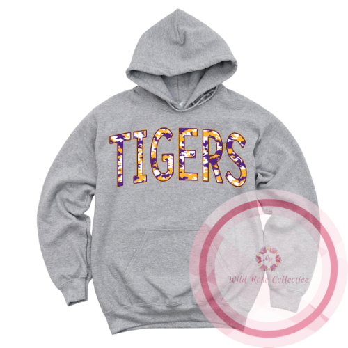 Tigers Purple & Gold Camo Hoodie