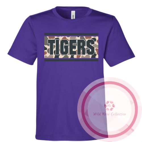 Tigers Camo Patch Performance Tshirt