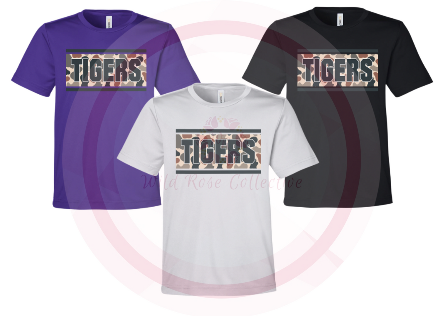 Tigers Camo Patch Performance Tshirt