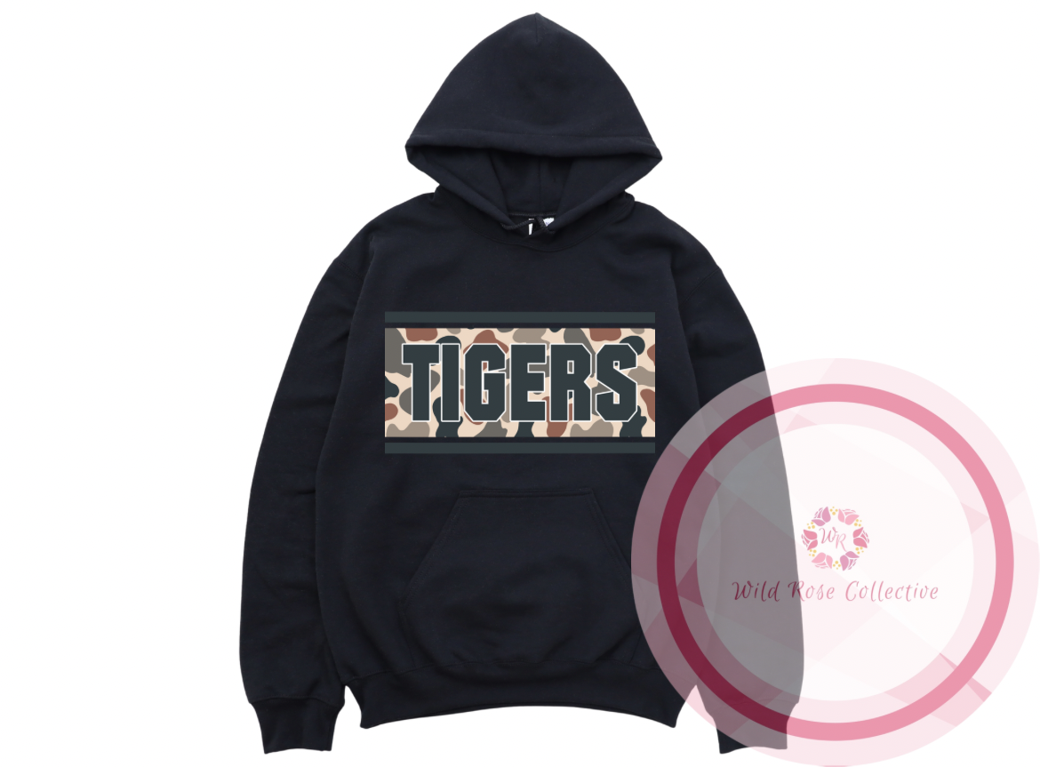 Tigers Camo Patch Hoodie