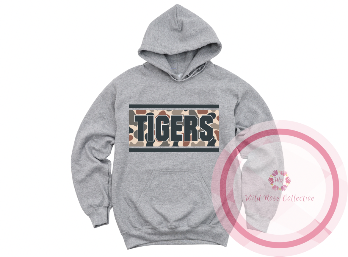 Tigers Camo Patch Hoodie
