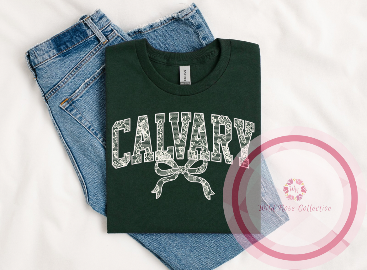 Calvary Lace Bow Tshirt