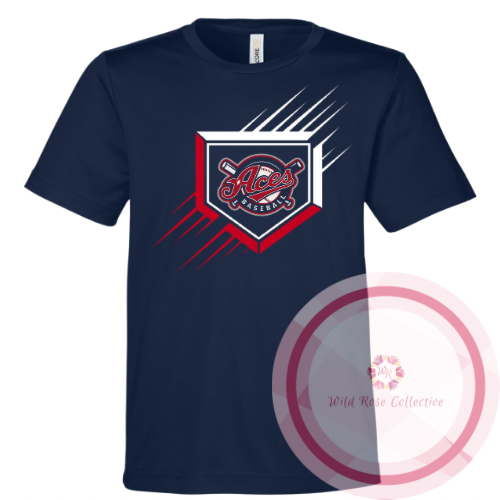 Aces Home Plate Performance Tshirt