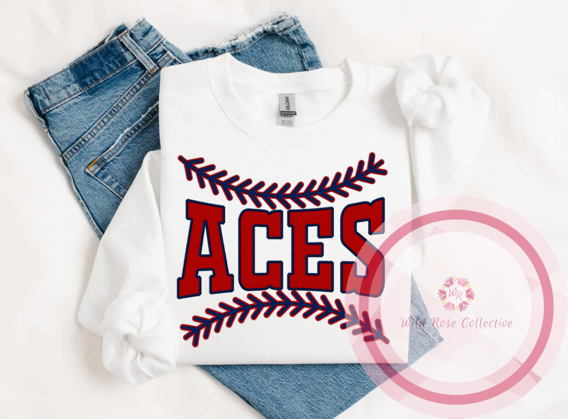 Aces Baseball Laces Sweatshirt