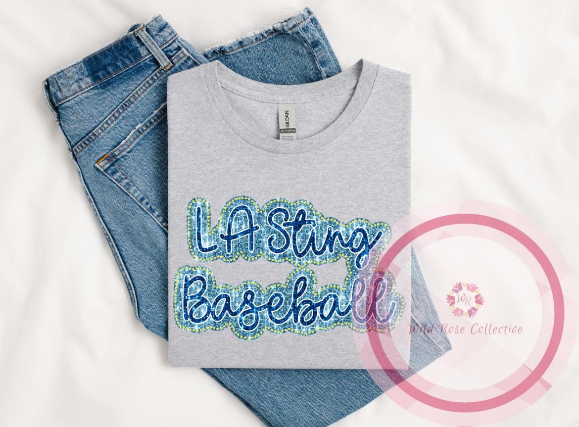 LA Sting Dotted Glitter Tshirt