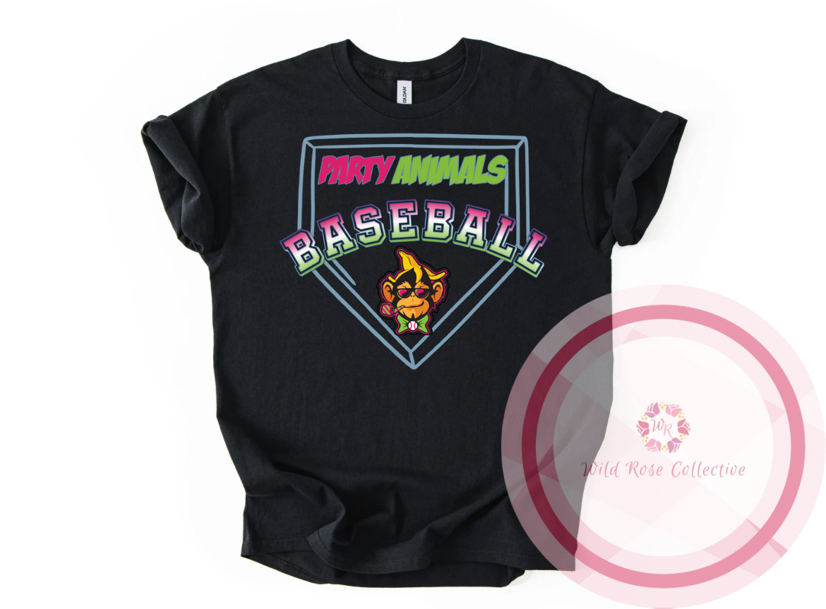 Party Animals Baseball Tshirt