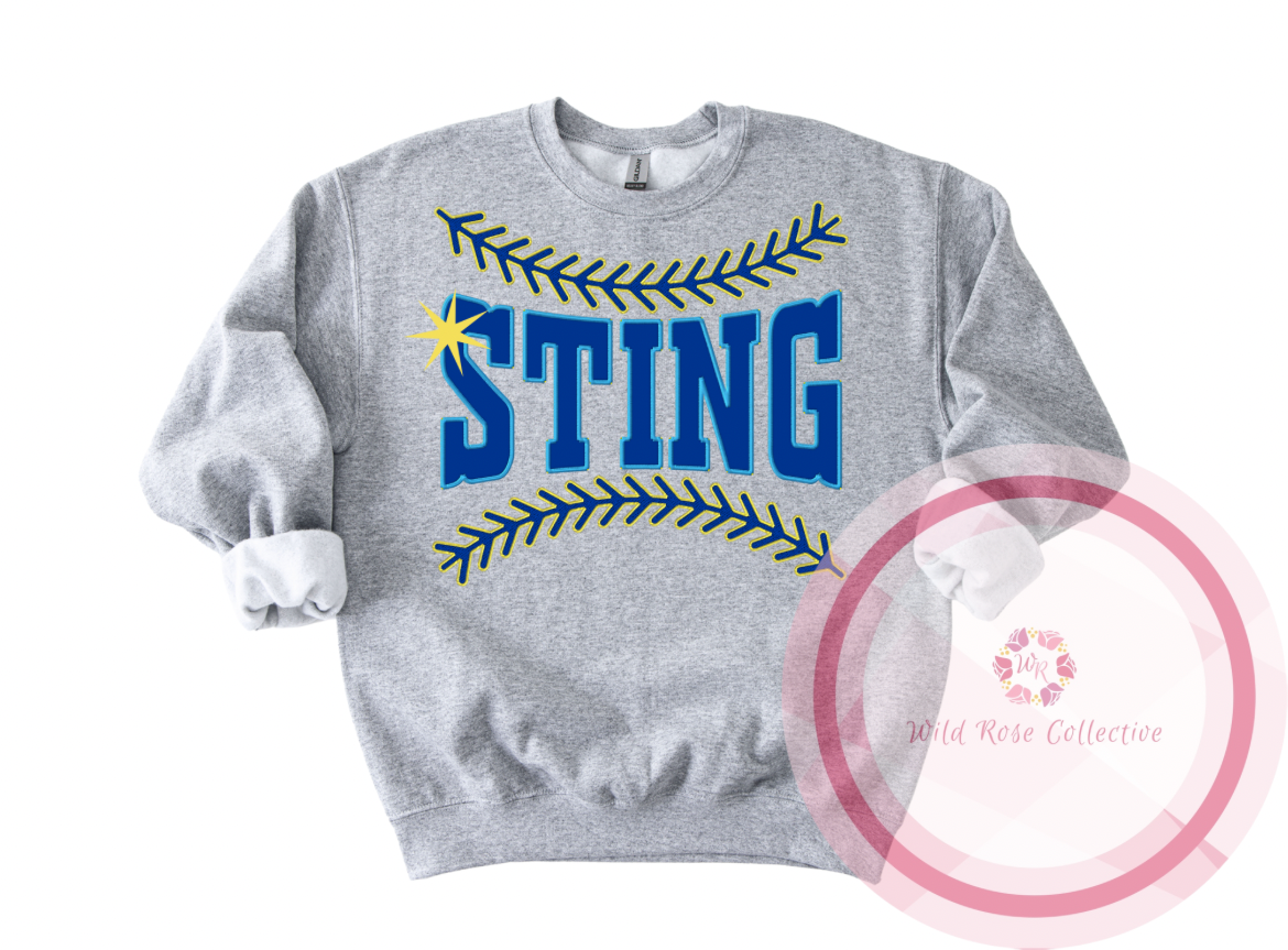 Sting Baseball Laces Sweatshirt