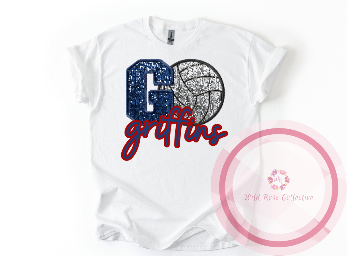 Go Griffins Volleyball Tshirt