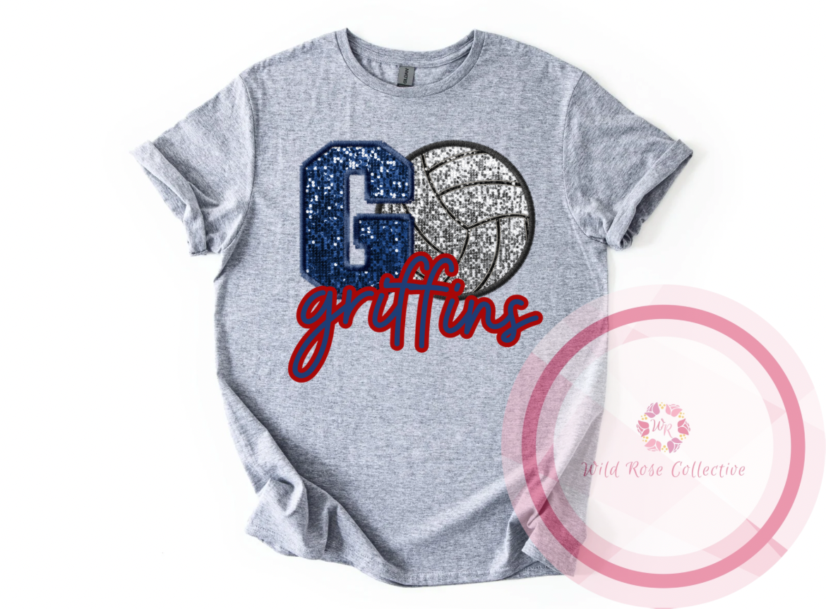 Go Griffins Volleyball Tshirt