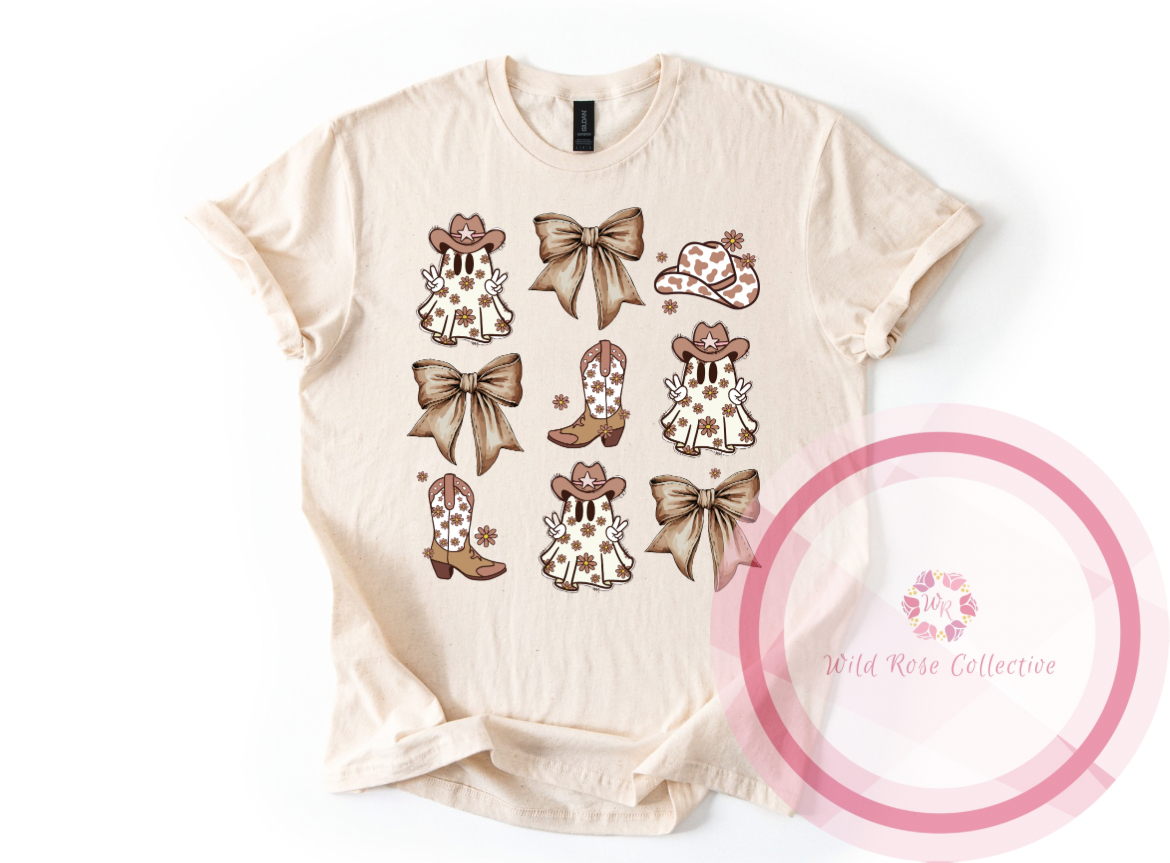 Cowboy Ghost Coquette Tshirt