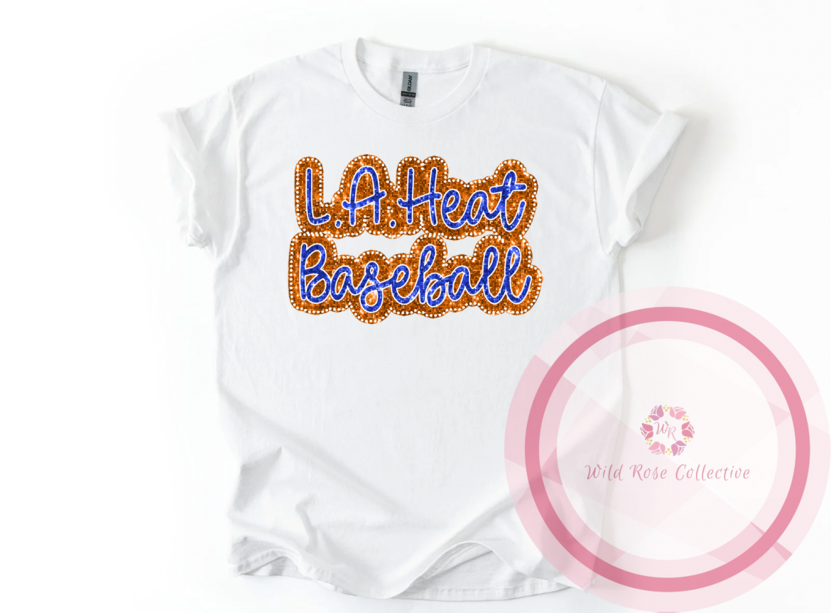 LA Heat Dotted Glitter Tshirt