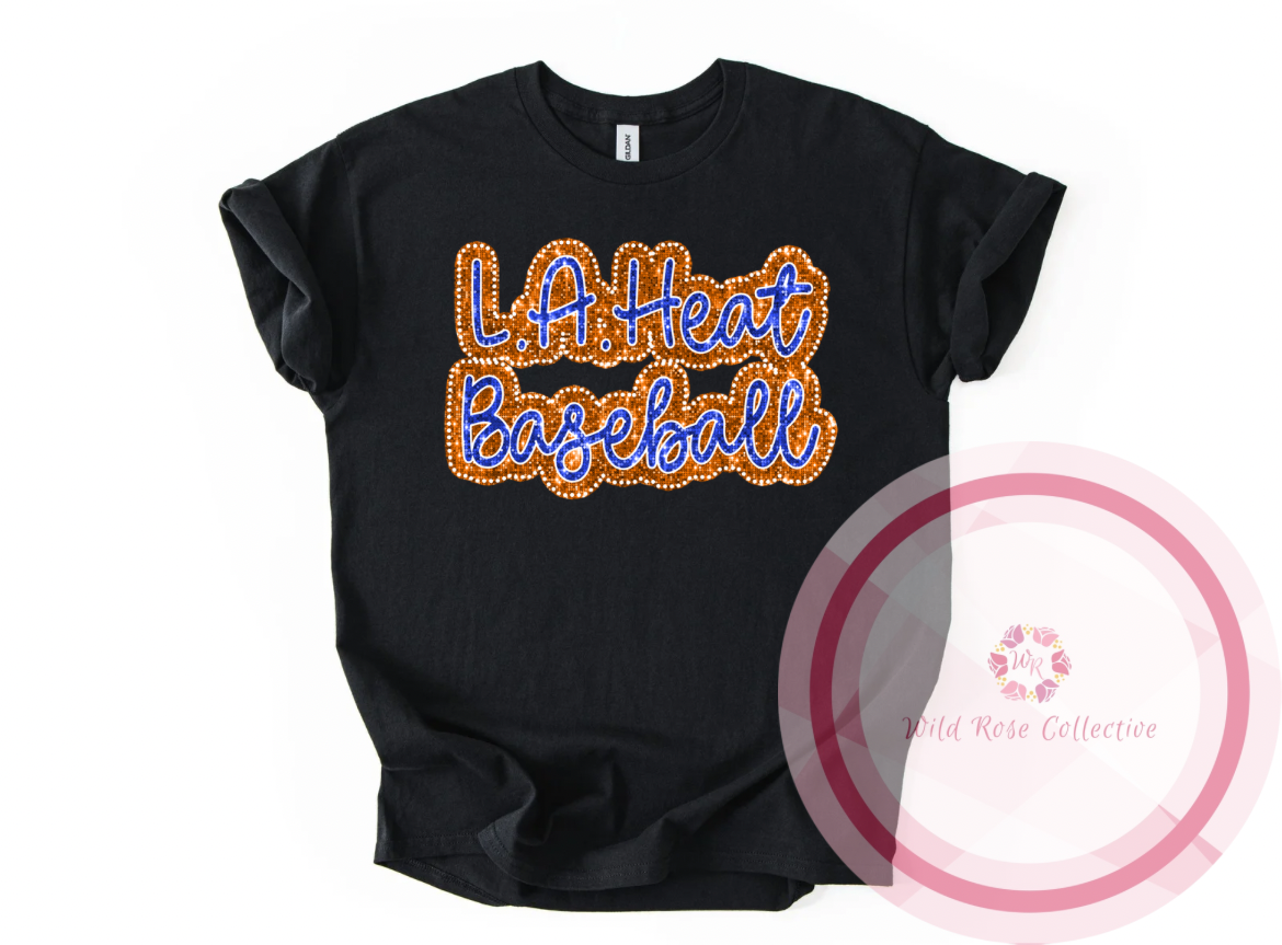 LA Heat Dotted Glitter Tshirt