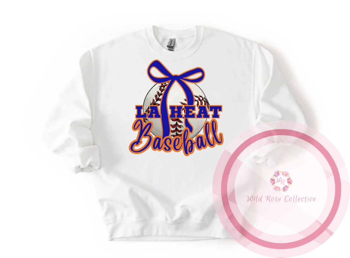 LA Heat Baseball Bow Sweatshirt