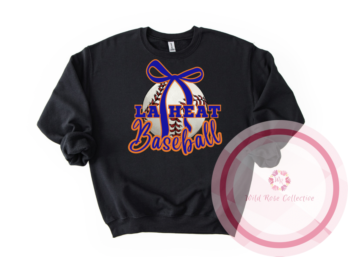 LA Heat Baseball Bow Sweatshirt