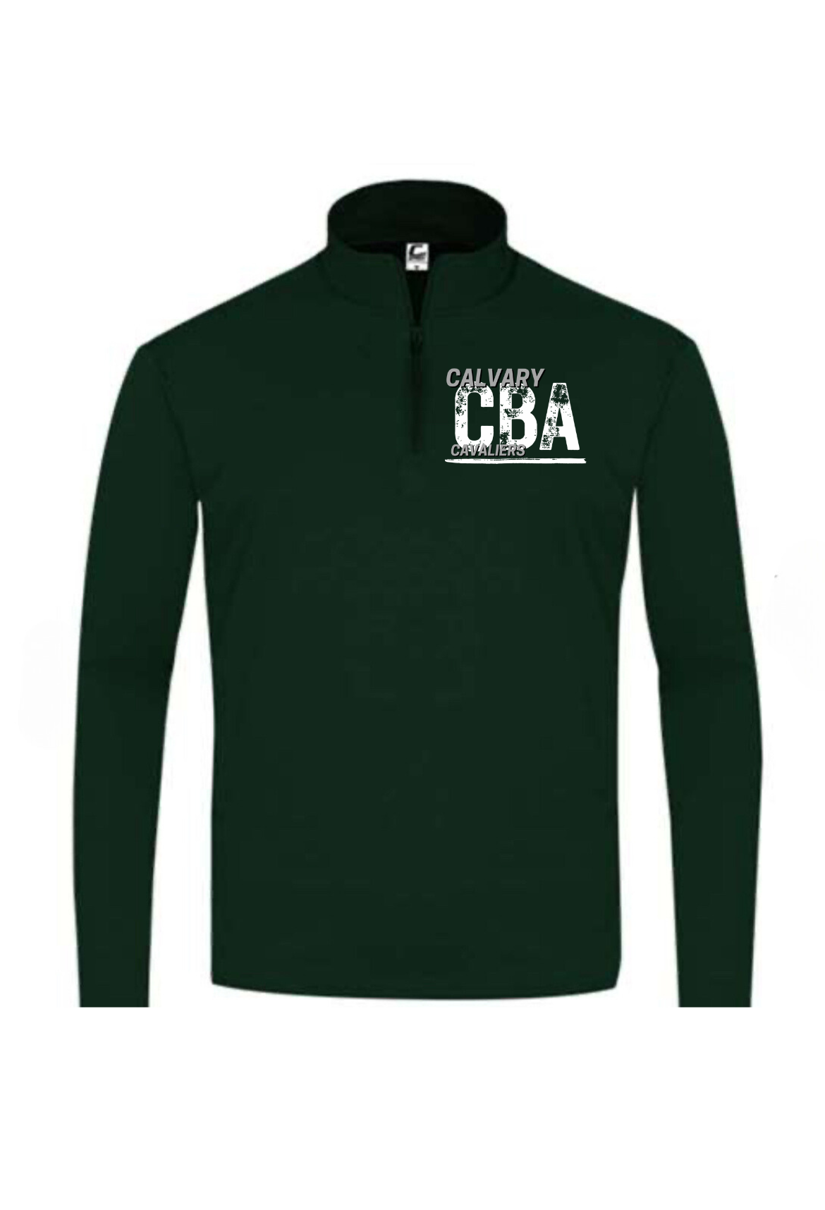 CBA long sleeve quarter zip - forest green
