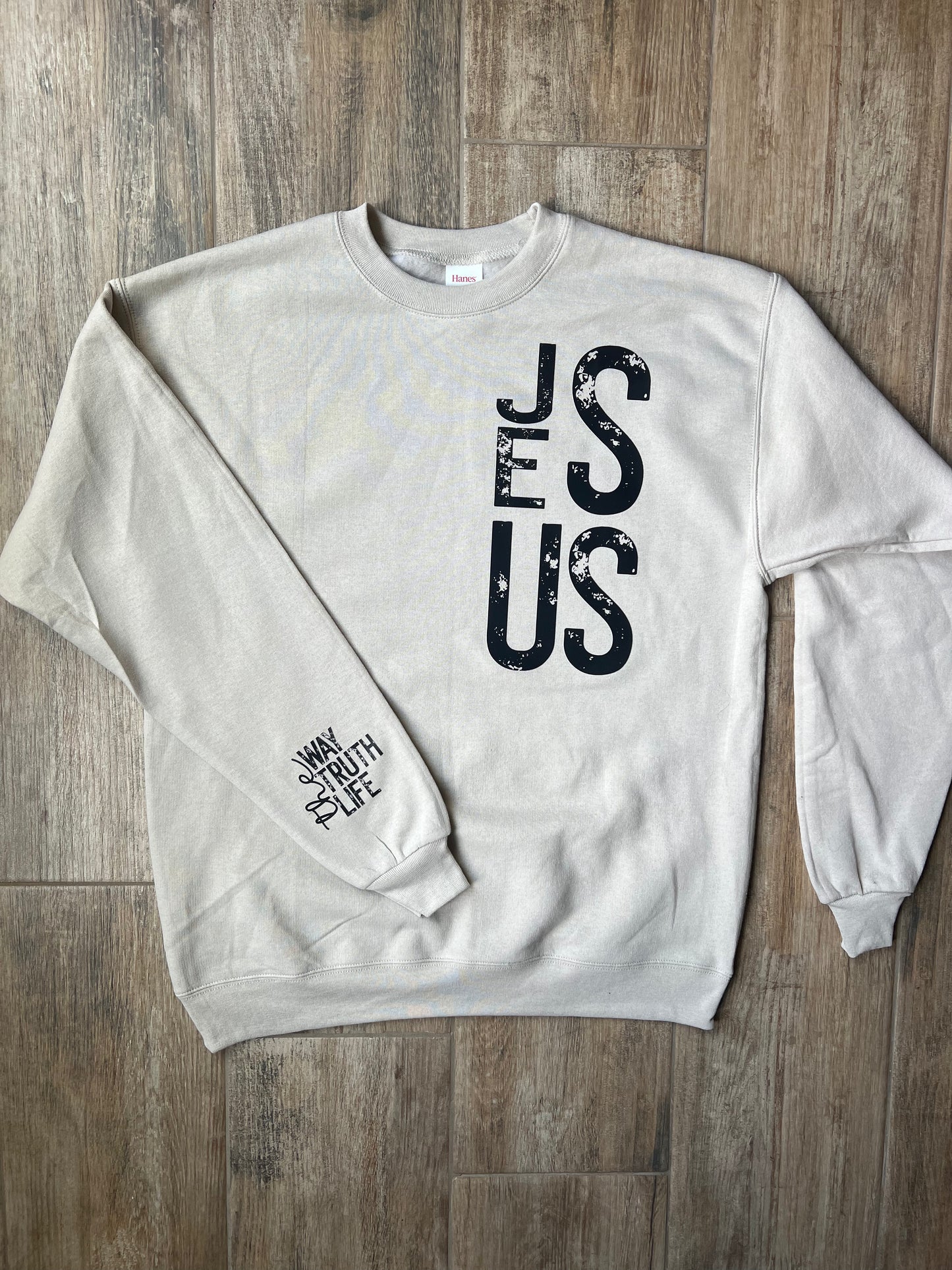 JESUS sweatshirt with sleeve detail