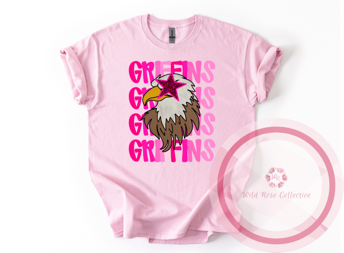 Pink Preppy Griffins Tshirt