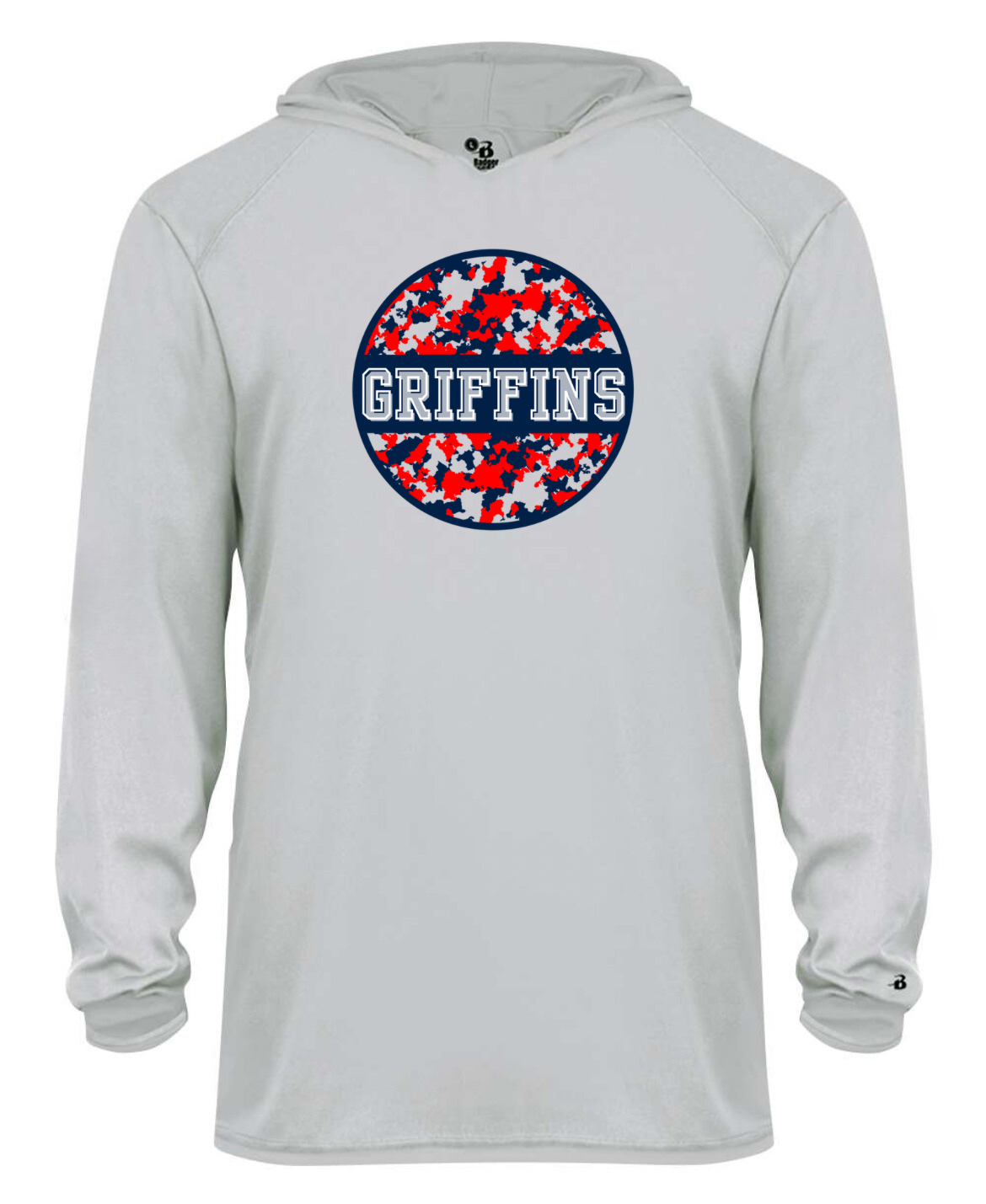 Griffins red & blue camo performance long sleeve