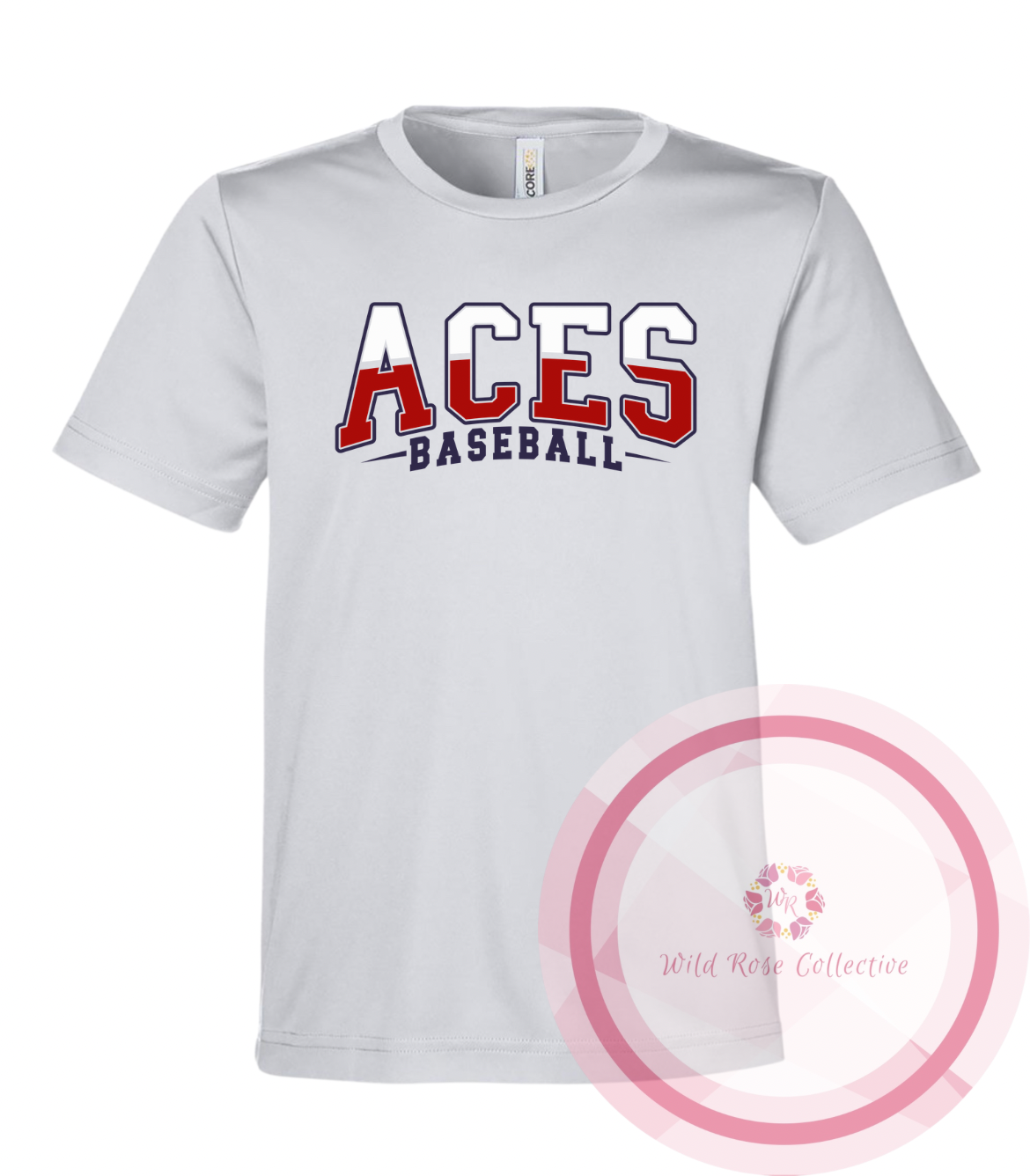 Aces Split Color Performance Tshirt