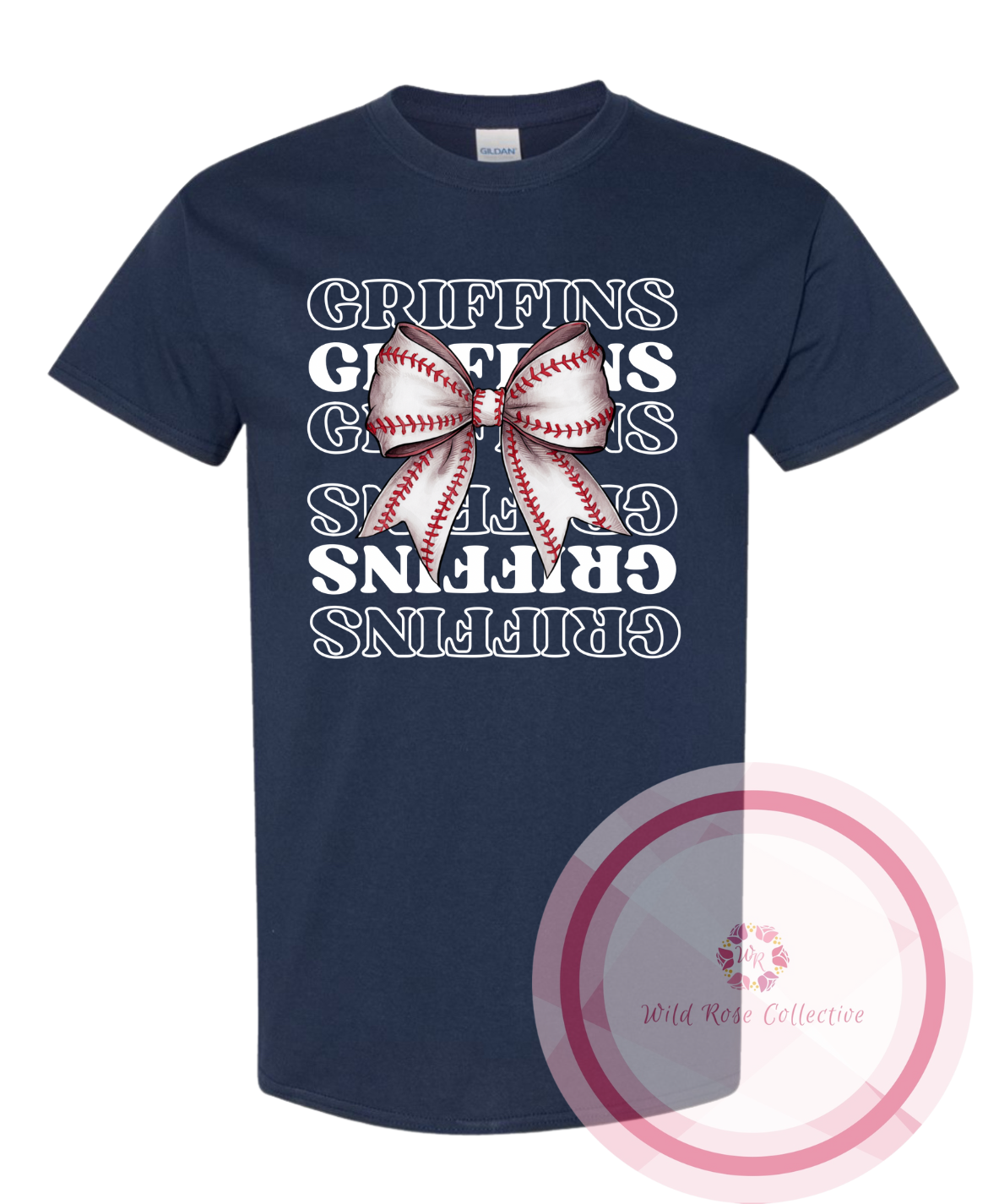 ND Griffins baseball bow