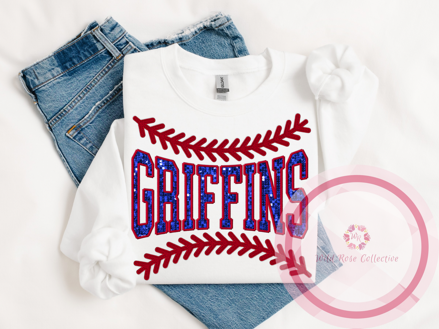 Griffins baseball lace sweatshirt