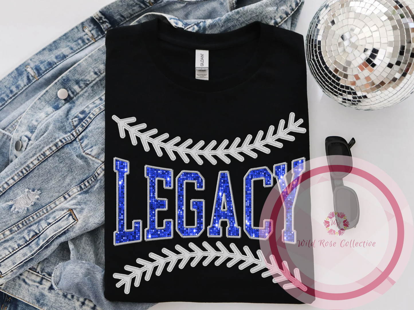 Legacy baseball lace tshirt