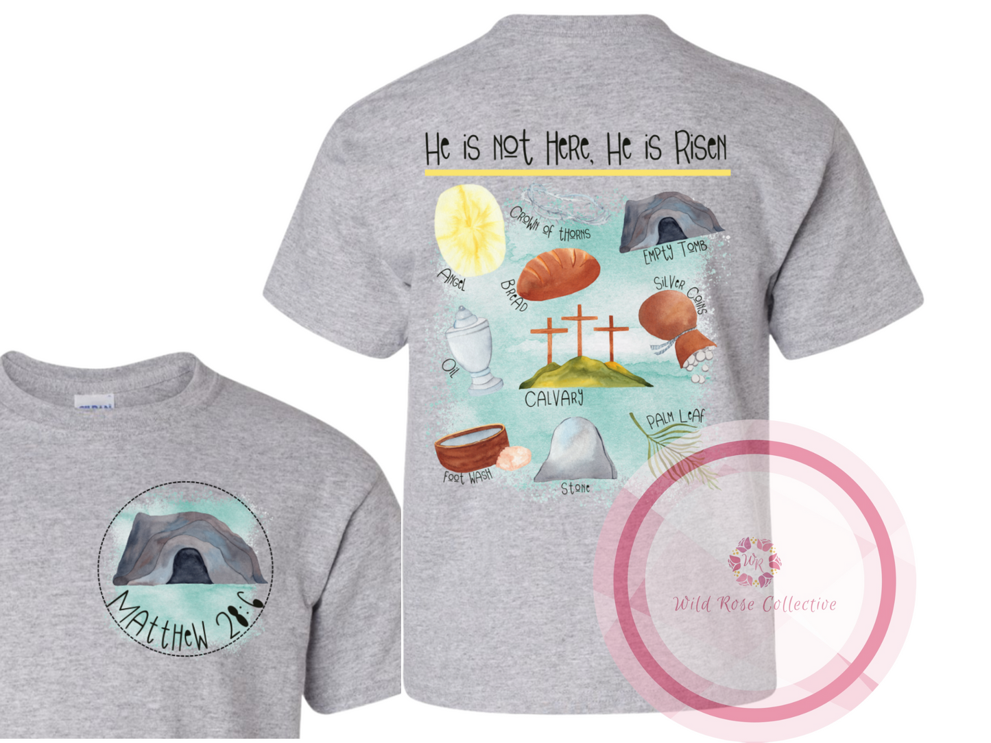 He is Risen - front & back