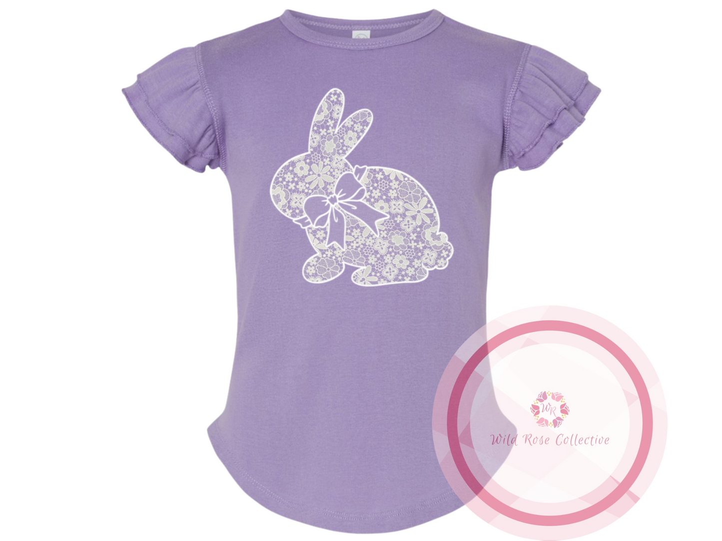 Lace bunny - flutter sleeve