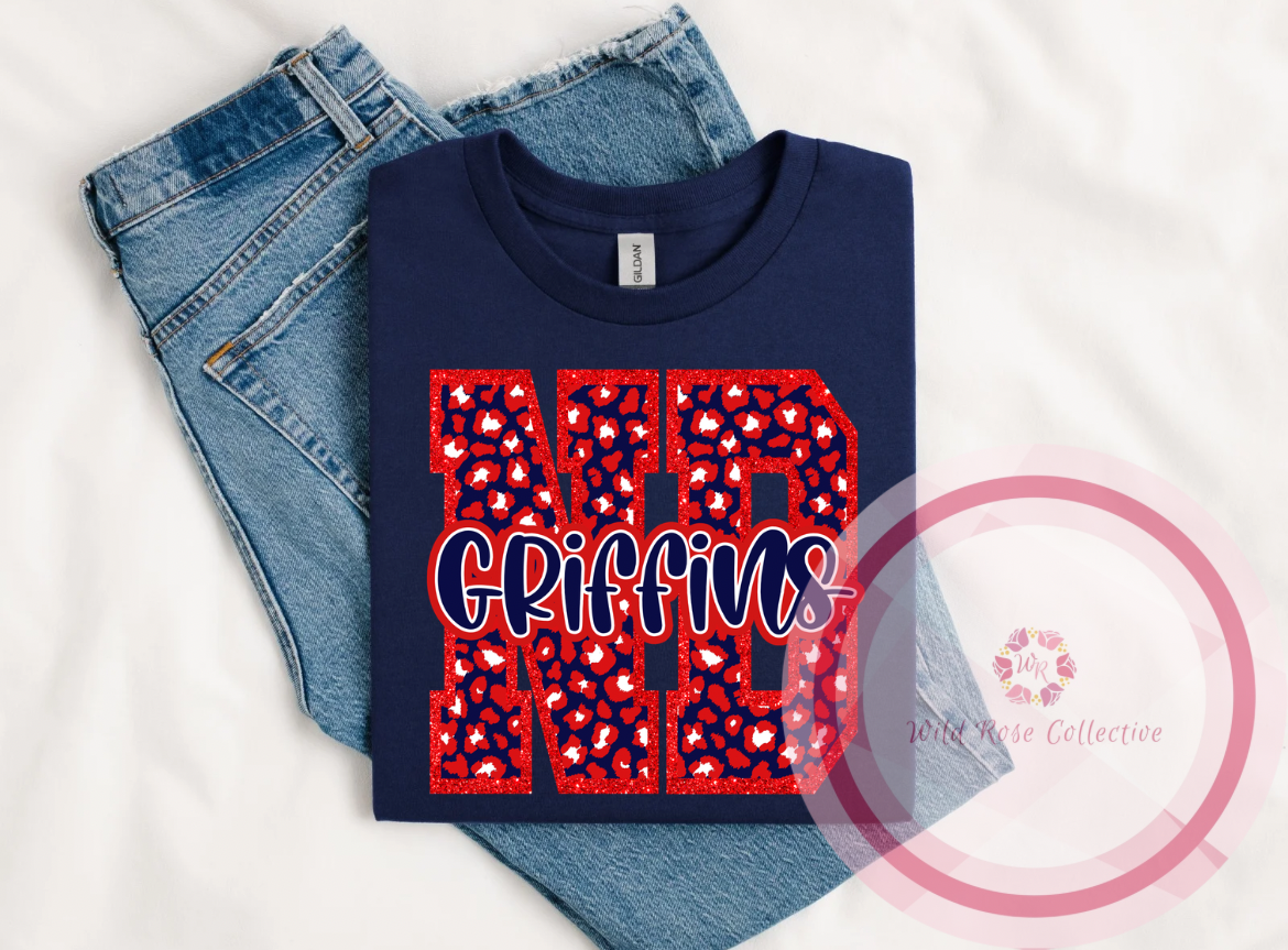 ND Griffins Animal Print Tshirt