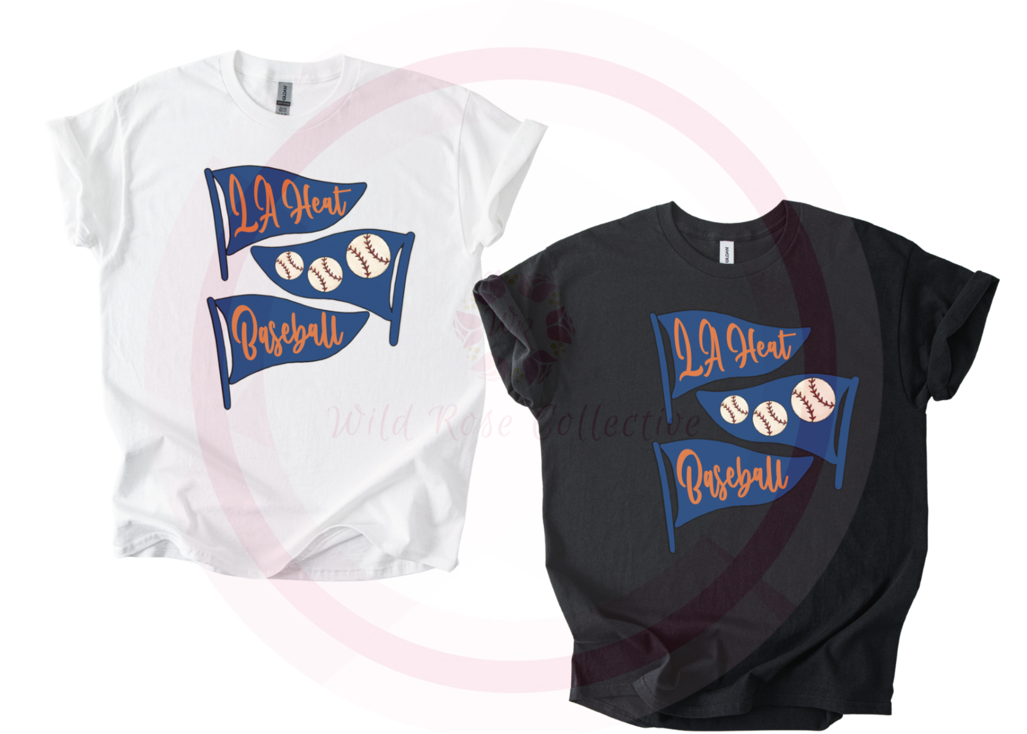 LA Heat Baseball Flag Tshirt