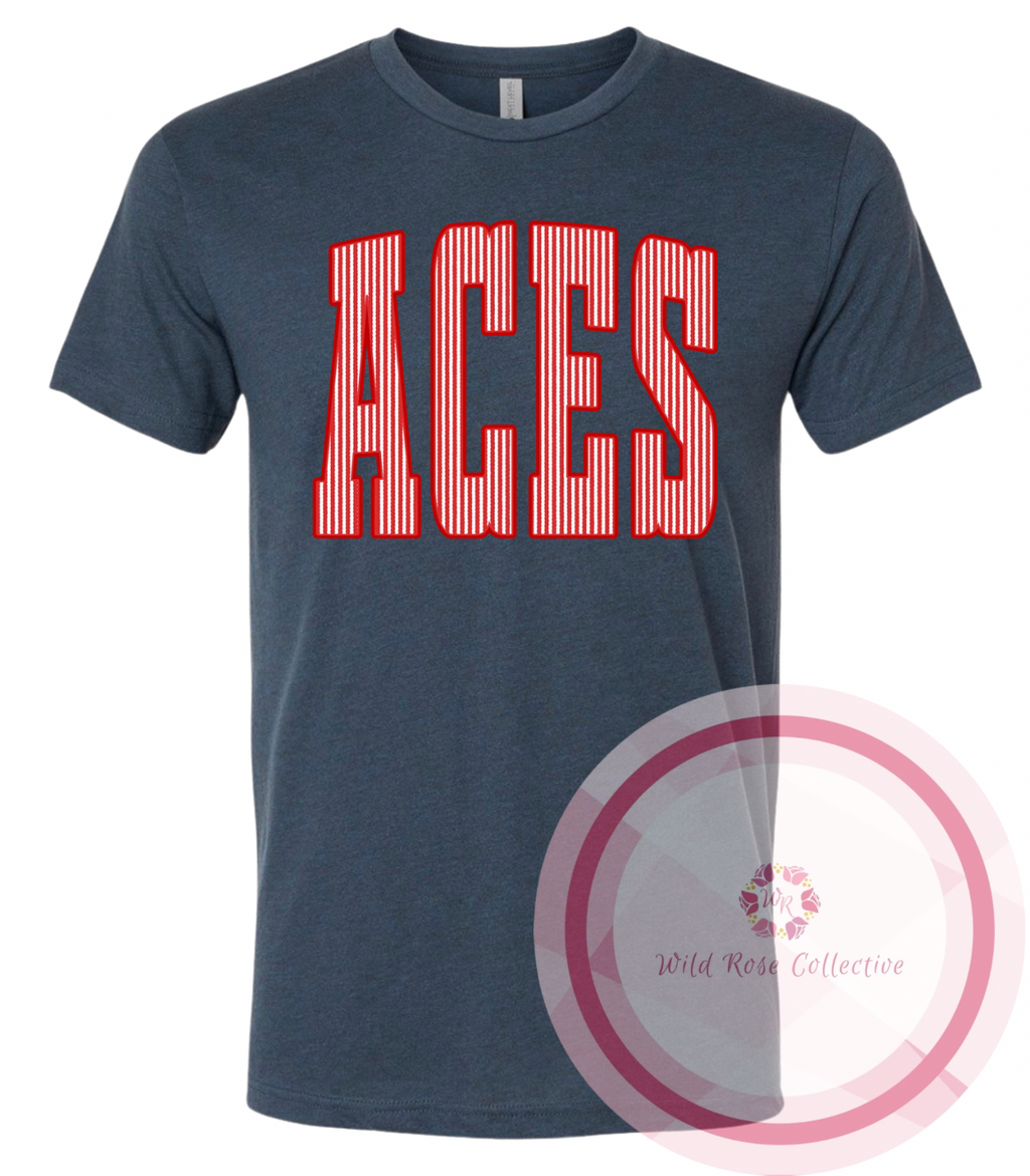 Aces Seersucker Tshirt