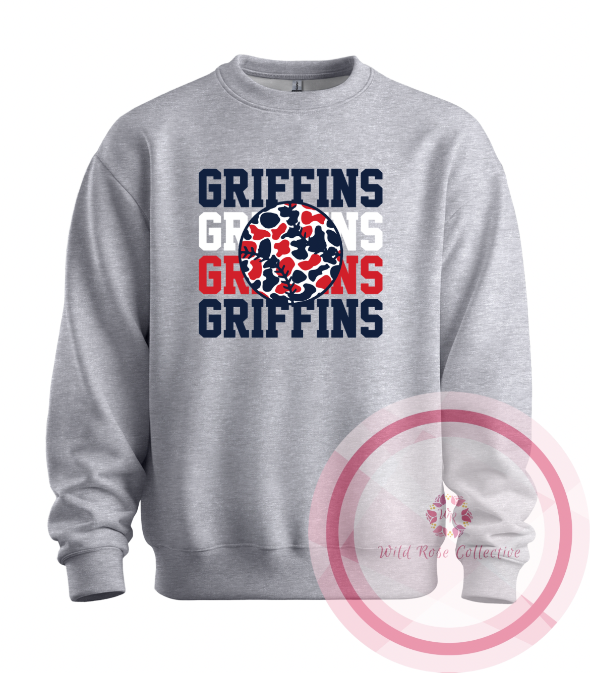 Griffins Camo Baseball Pullover