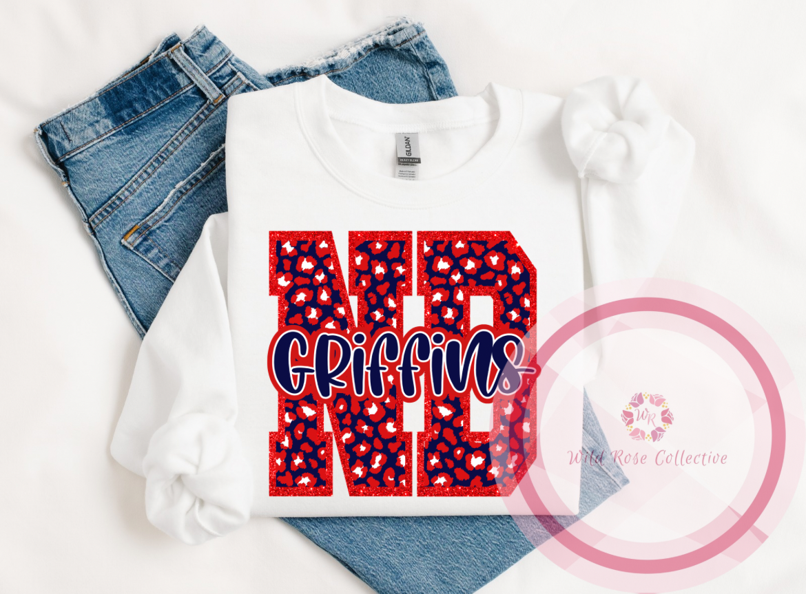 ND Griffins Animal Print Sweatshirt