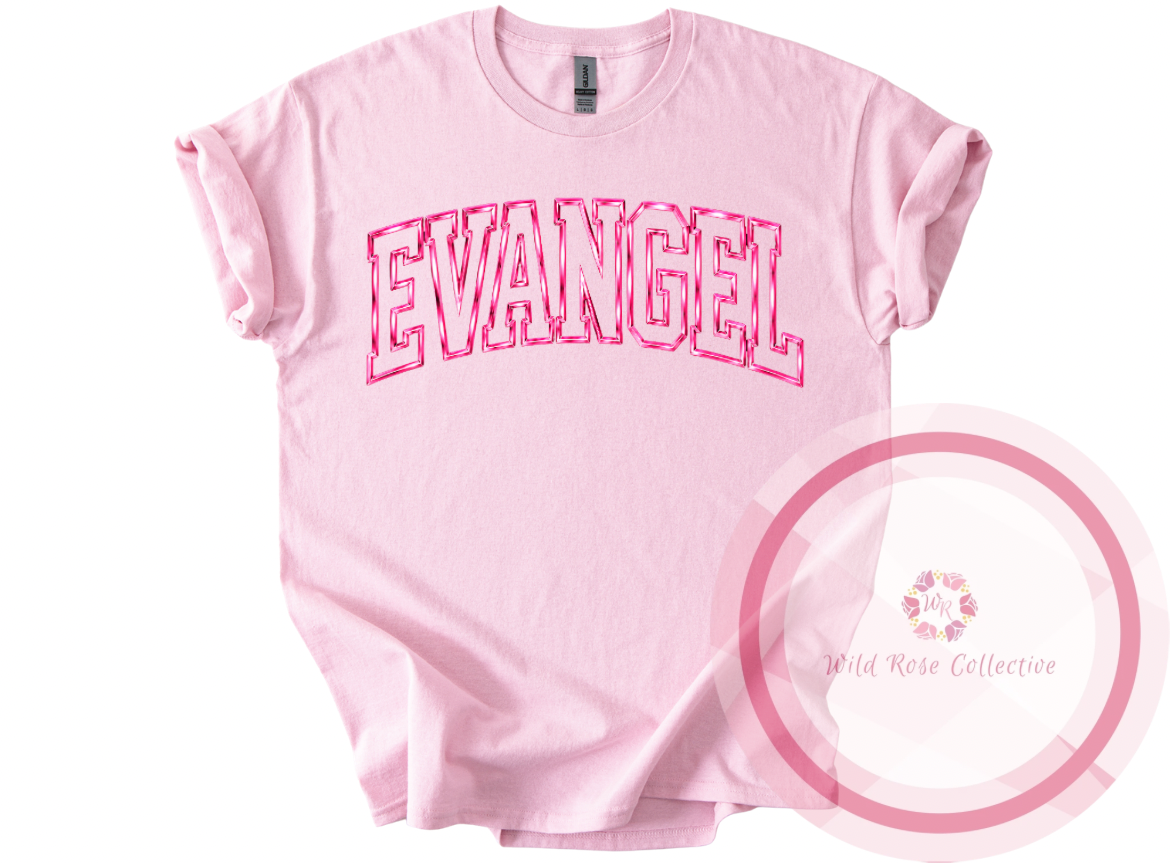 Evangel Pink Metallic Tshirt