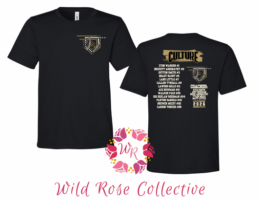 Gold Culture 7U roster Tshirt
