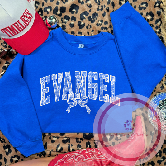 Evangel Lace Bow Sweatshirt