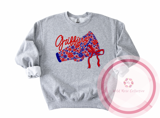 Griffins Floral Megaphone Sweatshirt