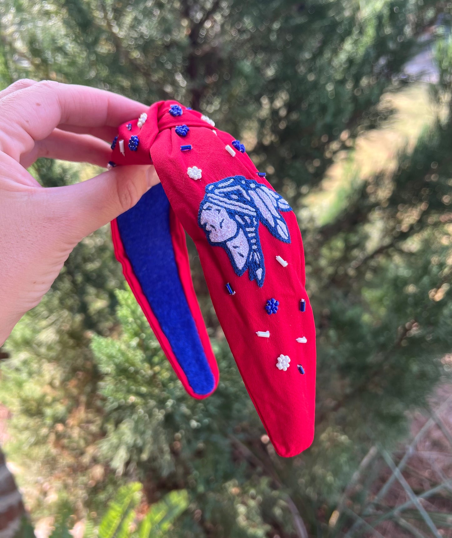 Apaches Red Sequin Headband