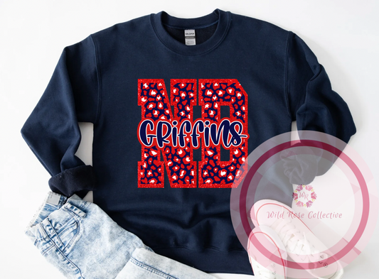 ND Griffins Animal Print Sweatshirt