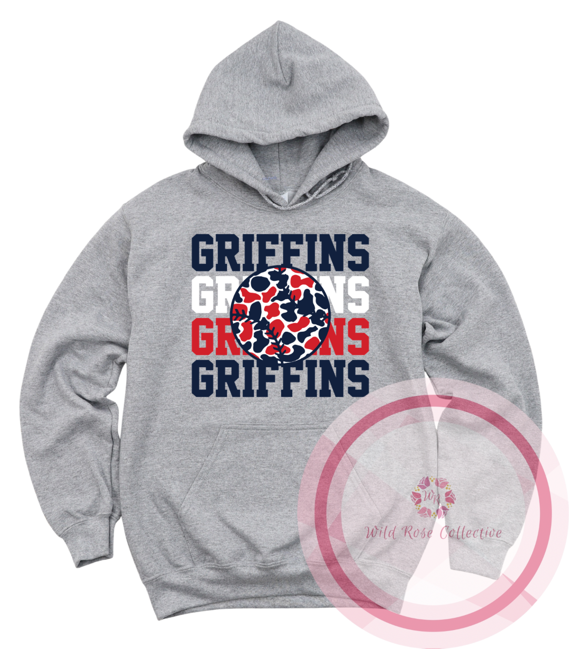 Griffins Camo Baseball Pullover