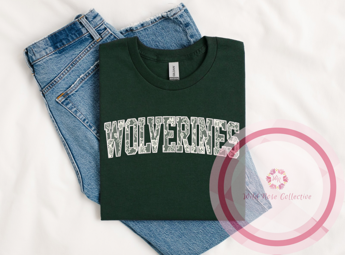 Wolverines Lace Bow Tshirt